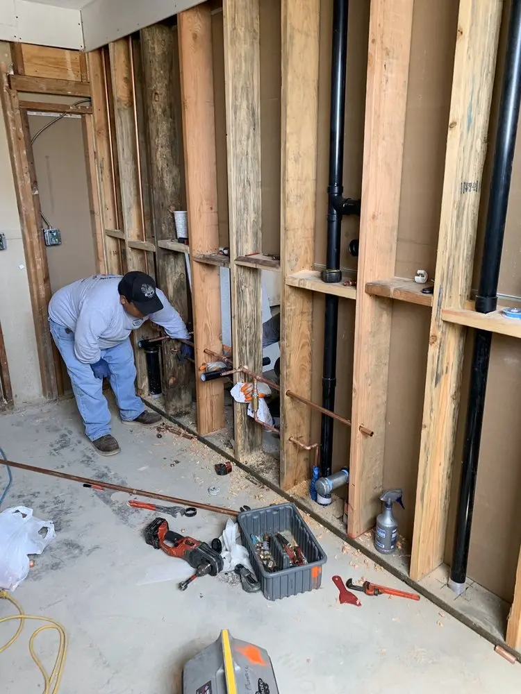Commercial rough-in plumbing for Gas Line Repair in Lincoln Heights